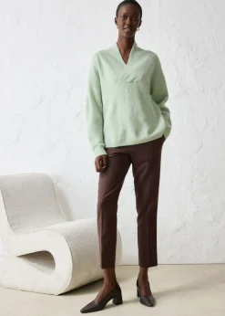 Best Jersey en cálida mezcla de alpaca Mujer Premium|Jerséis