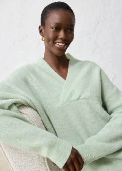 Best Jersey en cálida mezcla de alpaca Mujer Premium|Jerséis
