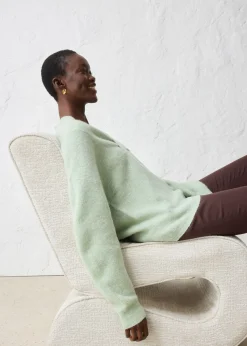 Best Jersey en cálida mezcla de alpaca Mujer Premium|Jerséis