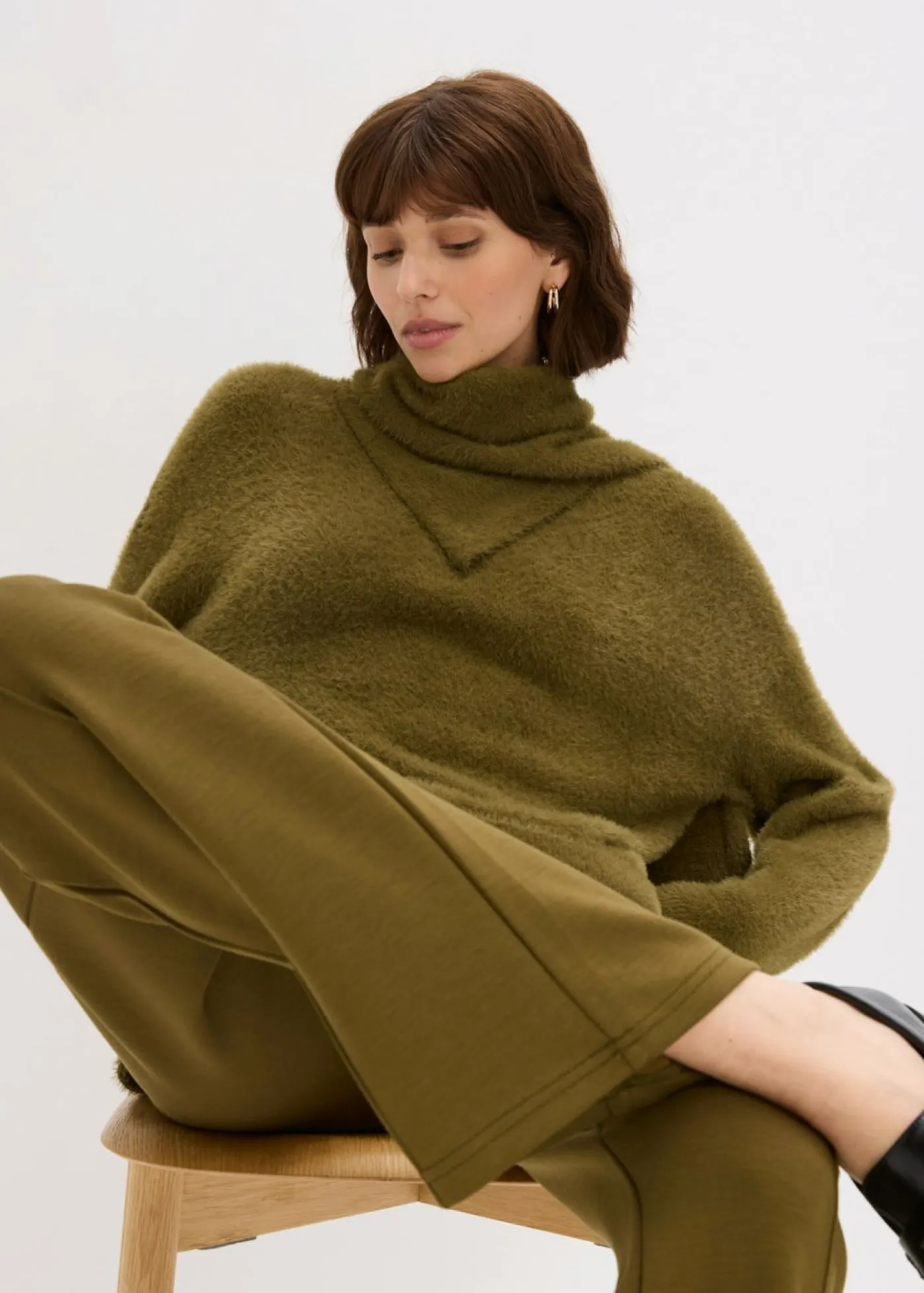 Sale Jersey holgado con chal Mujer Jerséis|Ropa De Punto