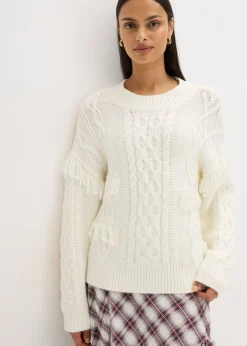 Best Jersey holgado con flecos Mujer Jerséis|Ropa De Punto