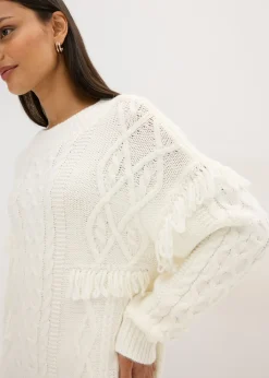 Best Jersey holgado con flecos Mujer Jerséis|Ropa De Punto