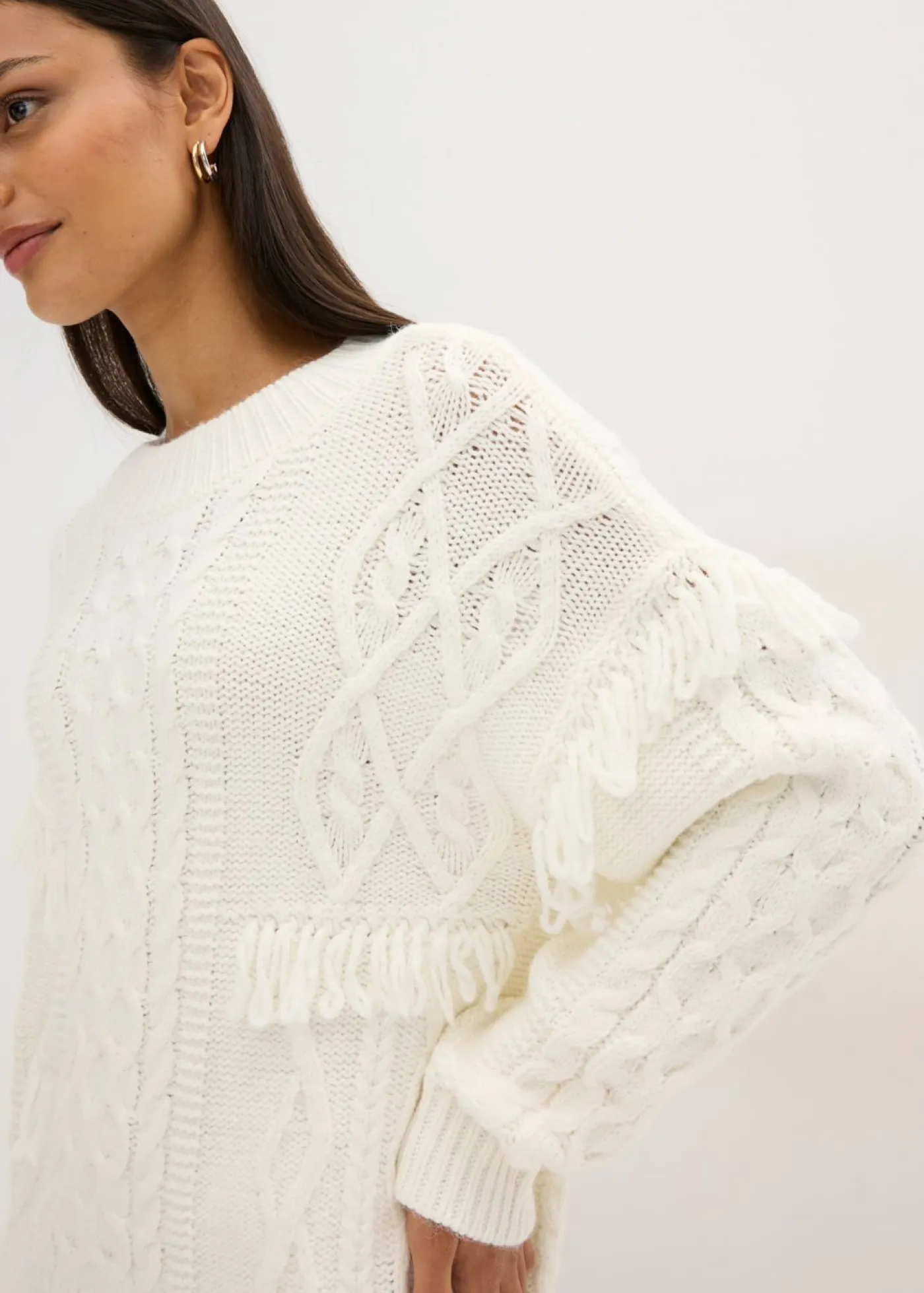 Best Jersey holgado con flecos Mujer Jerséis|Ropa De Punto
