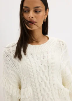 Best Jersey holgado con flecos Mujer Jerséis|Ropa De Punto
