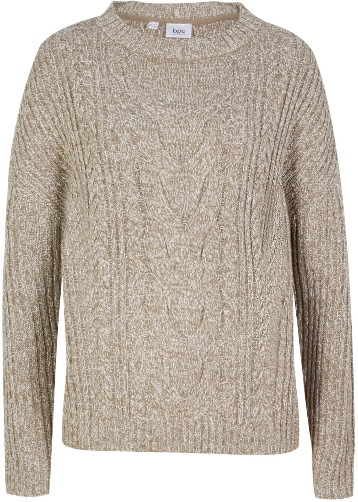 Sale Jersey holgado con patrón trenzado Mujer Jerséis|Ropa De Punto