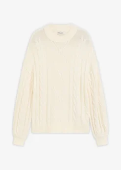 Hot Jersey holgado con patrón trenzado Mujer Jerséis|Ropa De Punto