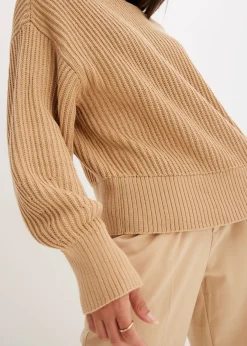 Outlet Jersey holgado de algodón puro Mujer Jerséis|Ropa De Punto