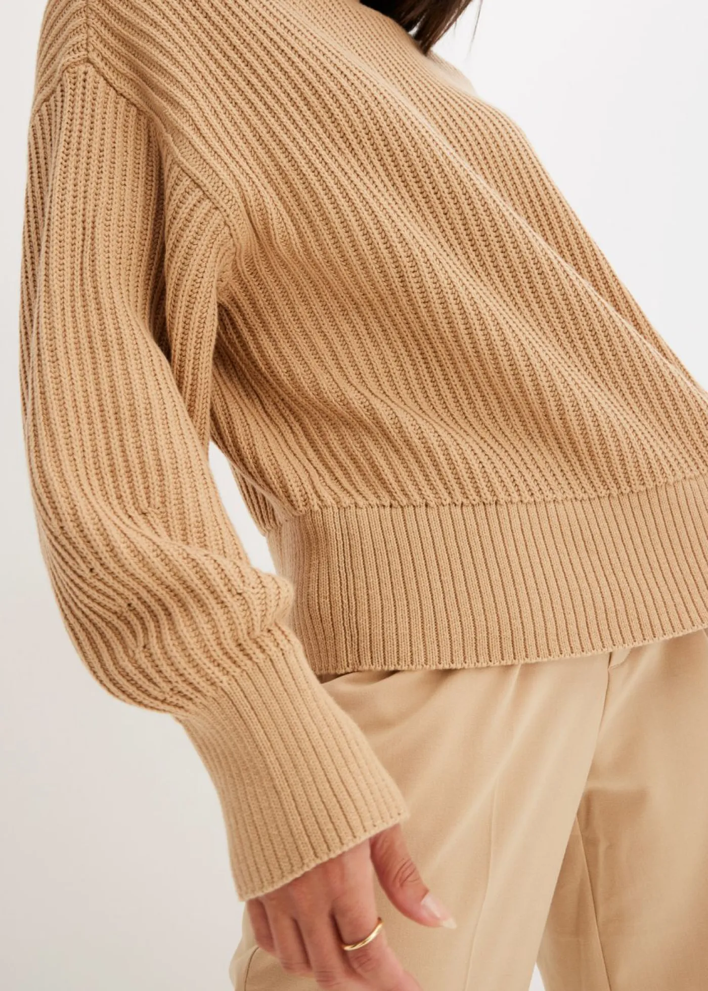 Outlet Jersey holgado de algodón puro Mujer Jerséis|Ropa De Punto