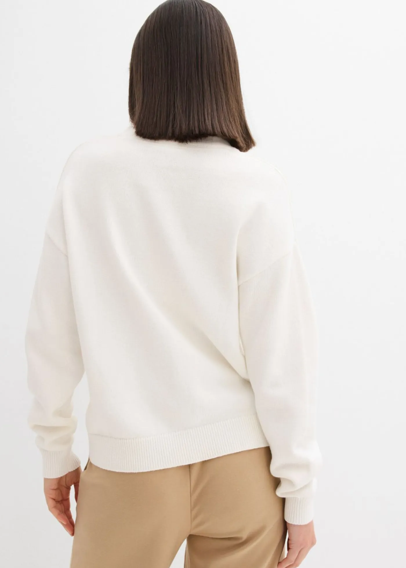 Best Jersey holgado de algodón puro Mujer Básicos|Jerséis