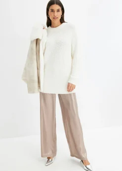 Jersey holgado de hilo suave Mujer Jerséis|Ropa De Punto
