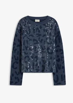 Best Jersey holgado de jacquard con lentejuelas Mujer Jerséis|Ropa De Punto