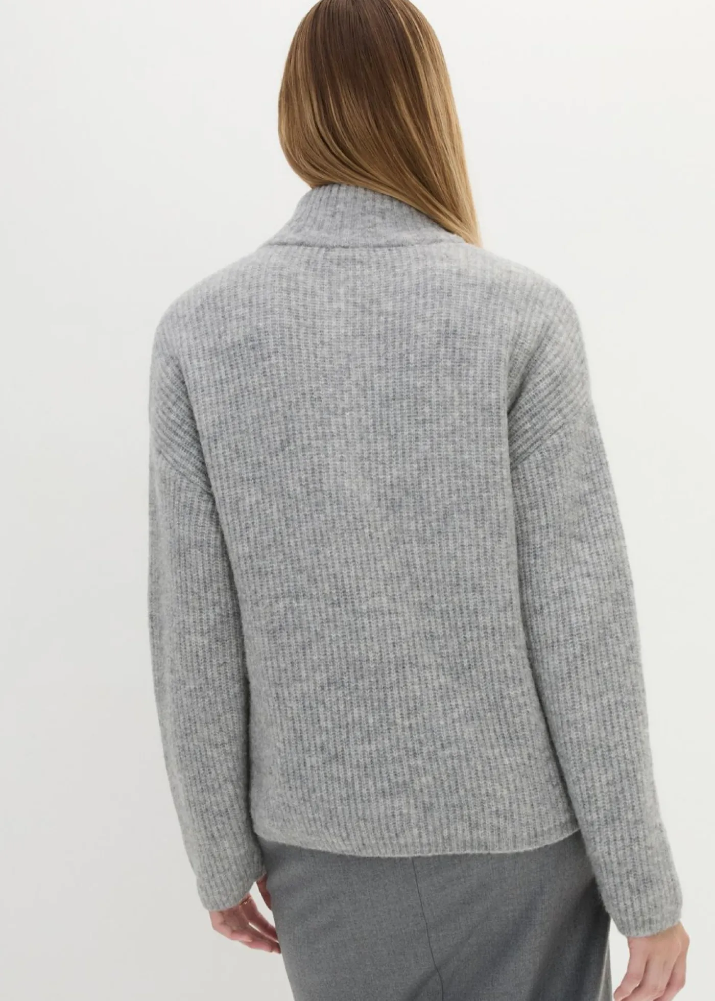 Jersey holgado de lana con alpaca Mujer Premium|Jerséis
