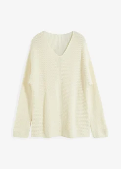 Clearance Jersey holgado de mezcla de lana Mujer Jerséis|Ropa De Punto
