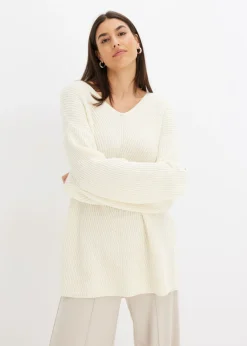 Clearance Jersey holgado de mezcla de lana Mujer Jerséis|Ropa De Punto