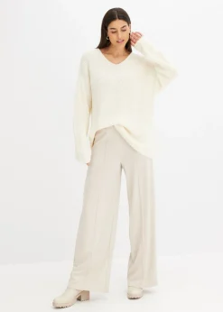 Clearance Jersey holgado de mezcla de lana Mujer Jerséis|Ropa De Punto