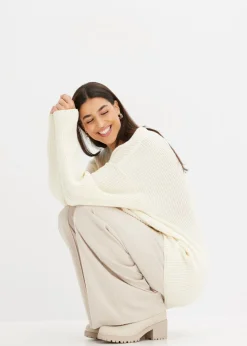 Clearance Jersey holgado de mezcla de lana Mujer Jerséis|Ropa De Punto