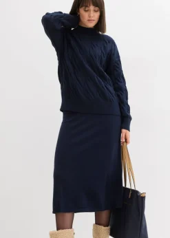 Sale Jersey holgado de mezcla de viscosa suave Mujer Jerséis|Ropa De Punto