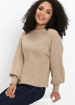 Sale Jersey holgado de mezcla de viscosa Mujer Jerséis|Ropa De Punto
