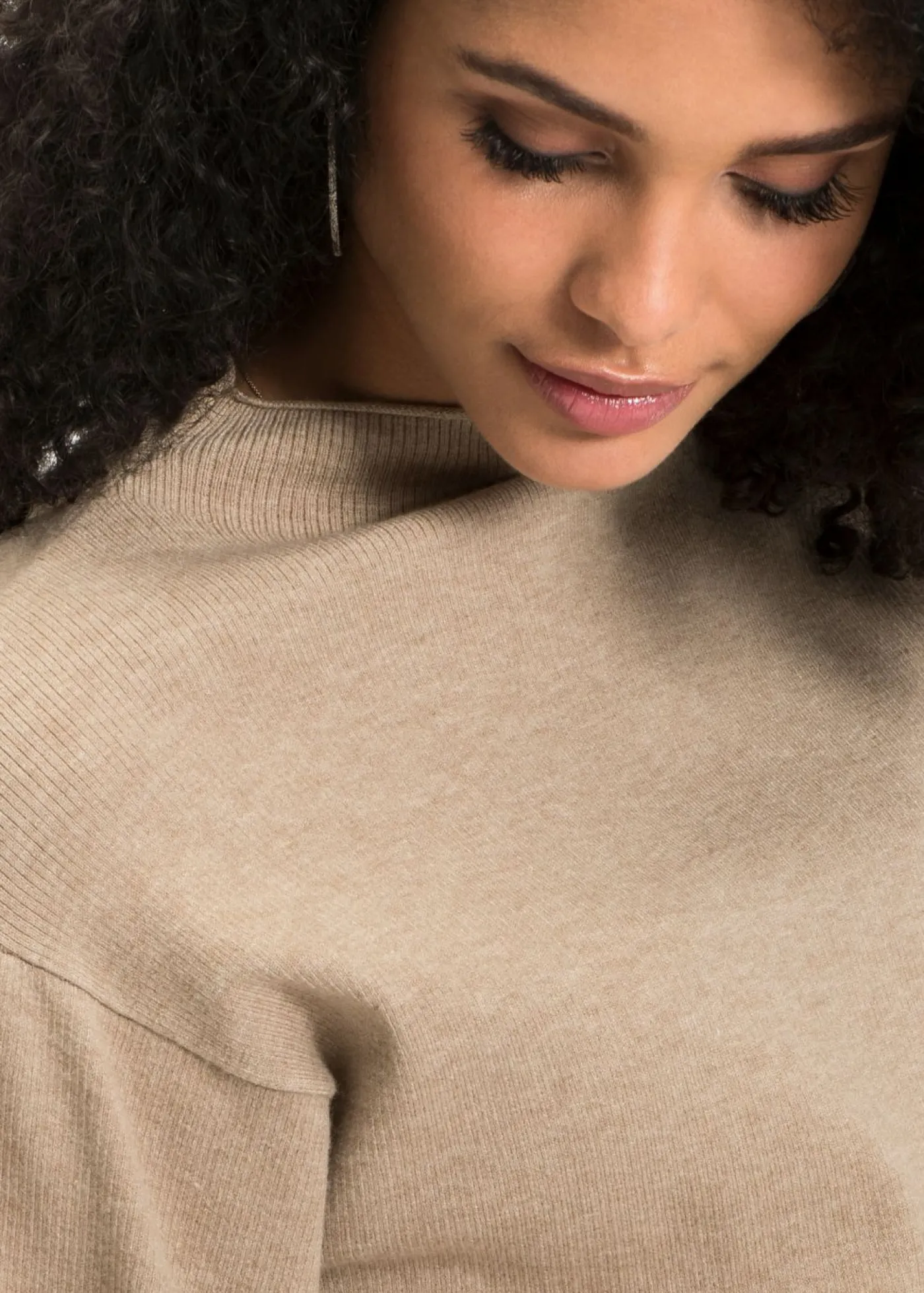 Sale Jersey holgado de mezcla de viscosa Mujer Jerséis|Ropa De Punto