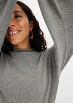 Best Jersey holgado de mezcla de viscosa Mujer Jerséis|Ropa De Punto