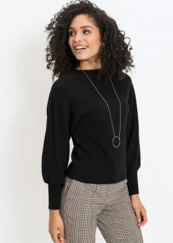 Best Jersey holgado de mezcla de viscosa Mujer Jerséis|Ropa De Punto