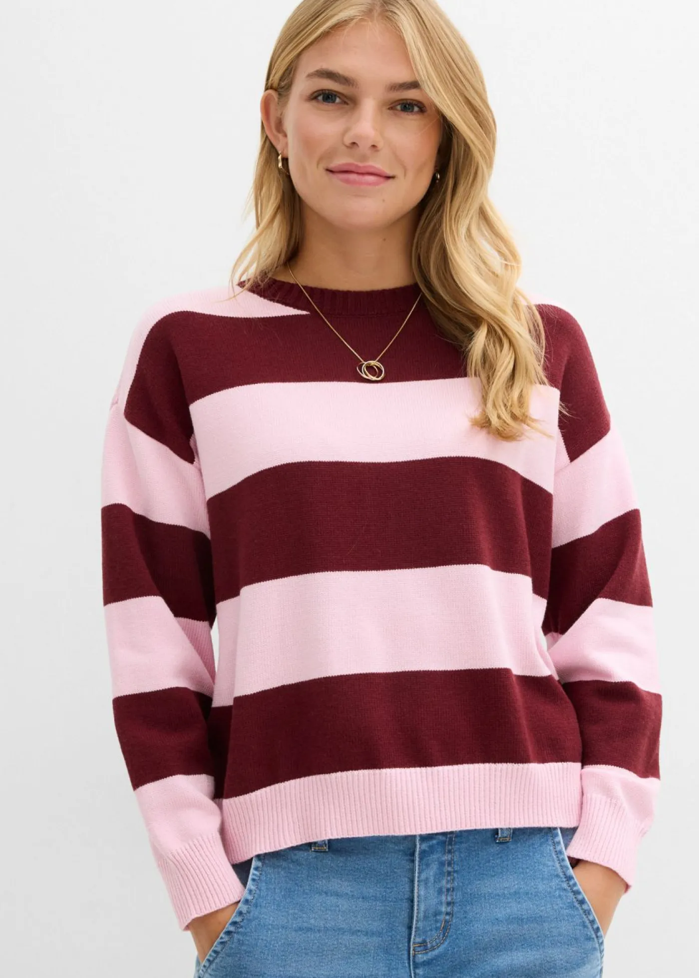 Sale Jersey holgado de mezcla de viscosa suave Mujer Jerséis|Ropa De Punto