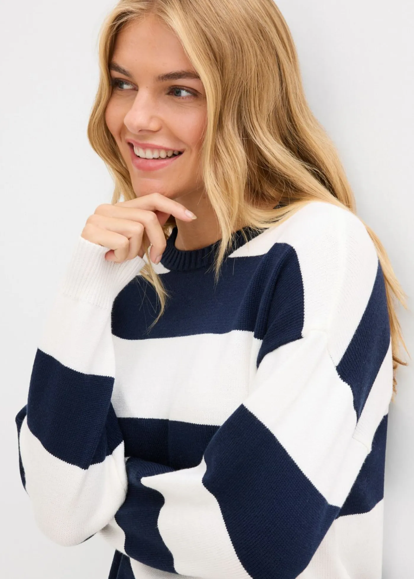 Outlet Jersey holgado de mezcla de viscosa suave Mujer Jerséis|Ropa De Punto