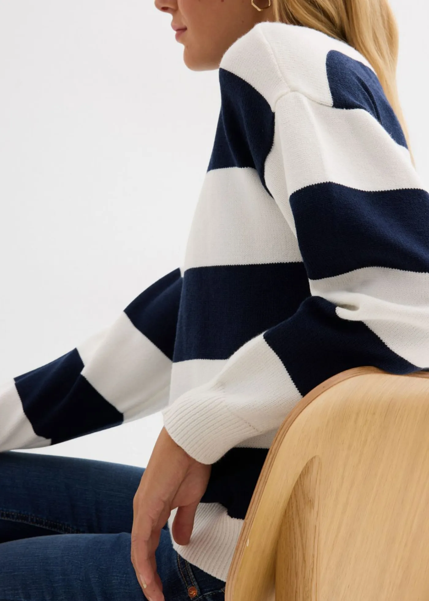Outlet Jersey holgado de mezcla de viscosa suave Mujer Jerséis|Ropa De Punto