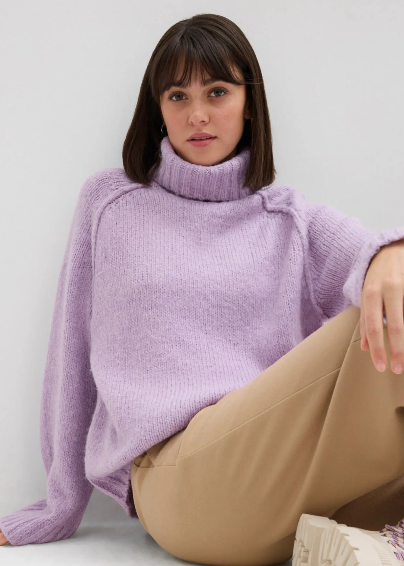 Sale Jersey holgado de punto grueso Mujer Jerséis|Ropa De Punto