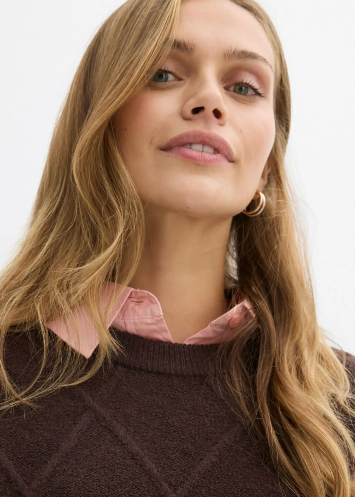 Online Jersey holgado de punto trenzado Mujer Jerséis|Ropa De Punto