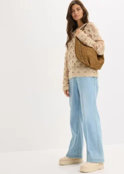 New Jersey holgado suave con lana y alpaca Mujer Jerséis|Ropa De Punto