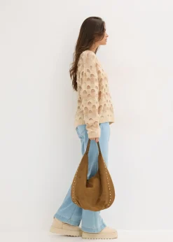 New Jersey holgado suave con lana y alpaca Mujer Jerséis|Ropa De Punto