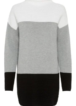 Best Jersey largo a rayas Mujer Jerséis|Ropa De Punto