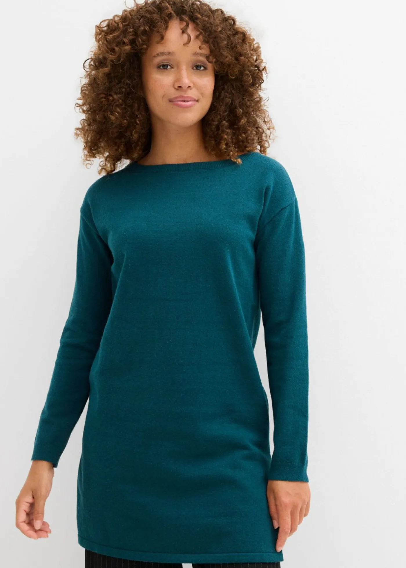 Sale Jersey largo con algodón reciclado Mujer Básicos|Jerséis