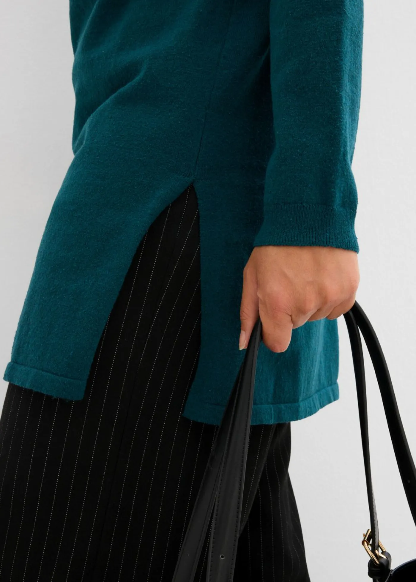 Sale Jersey largo con algodón reciclado Mujer Básicos|Jerséis