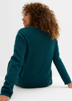 Sale Jersey largo con algodón reciclado Mujer Básicos|Jerséis