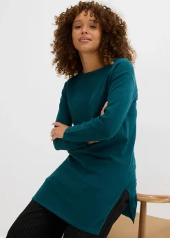 Sale Jersey largo con algodón reciclado Mujer Básicos|Jerséis