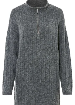 Discount Jersey largo con patrón trenzado Mujer Jerséis|Ropa De Punto