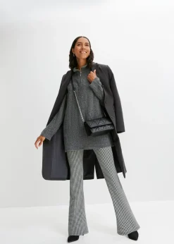 Discount Jersey largo con patrón trenzado Mujer Jerséis|Ropa De Punto