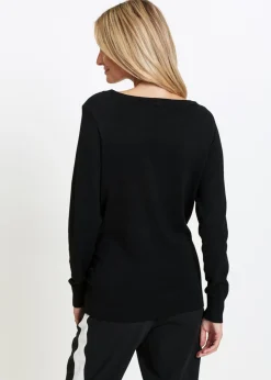 Best Jersey largo con piedras brillantes Mujer Jerséis|Ropa De Punto