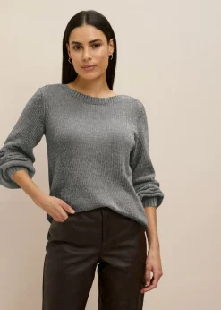 Online Jersey largo de chenilla Mujer Jerséis|Ropa De Punto