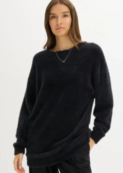 Outlet Jersey largo de hilo suave Mujer Jerséis|Ropa De Punto