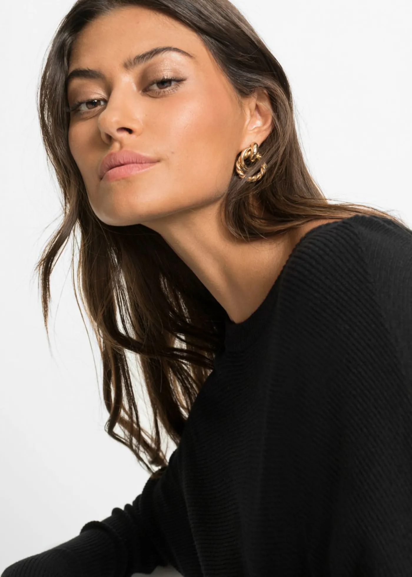 New Jersey largo de mezcla de viscosa Mujer Jerséis|Ropa De Punto