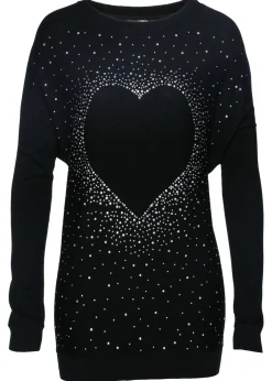 Sale Jersey largo de mezcla de algodón Mujer Jerséis|Ropa De Punto