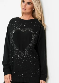 Sale Jersey largo de mezcla de algodón Mujer Jerséis|Ropa De Punto