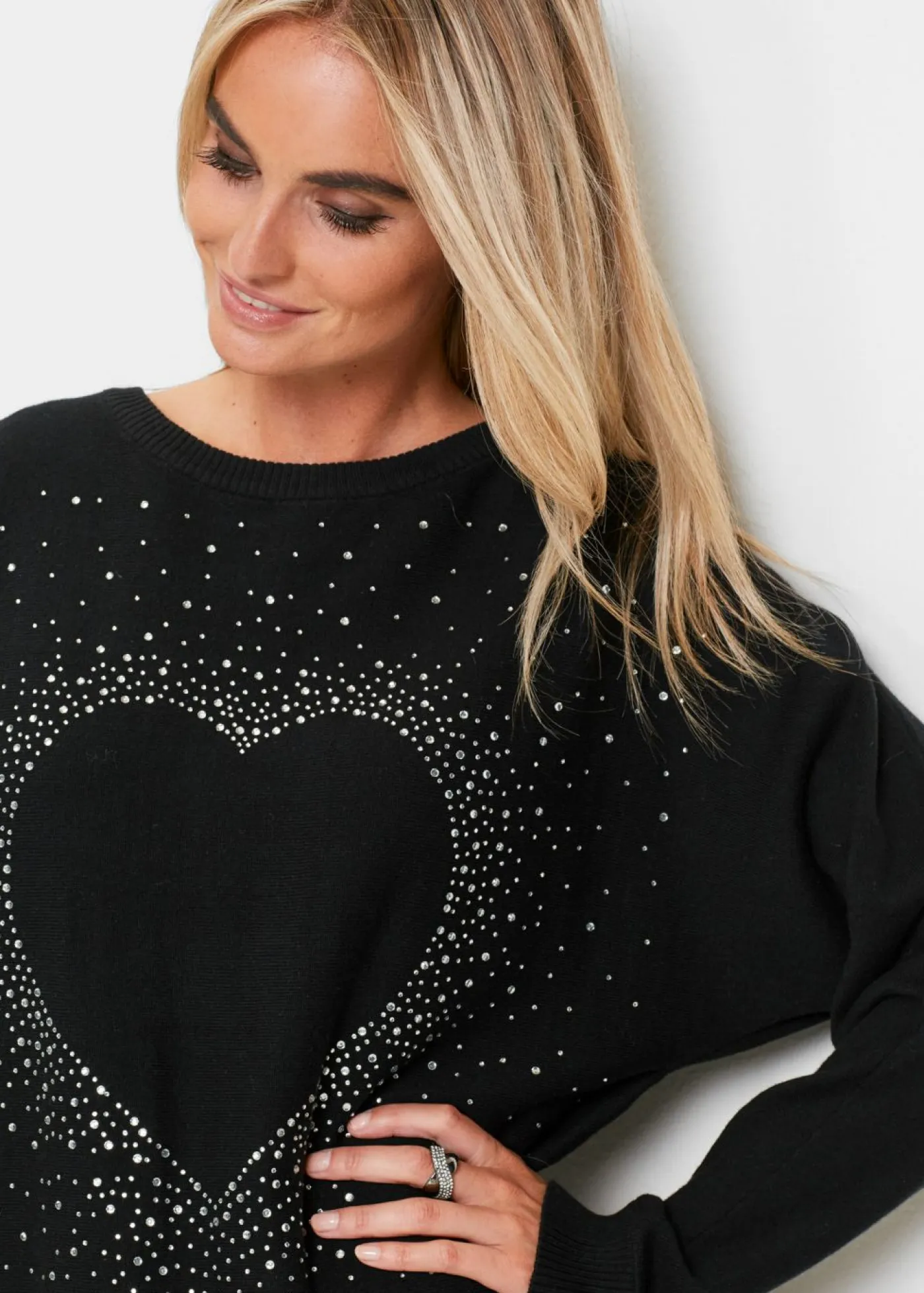 Sale Jersey largo de mezcla de algodón Mujer Jerséis|Ropa De Punto