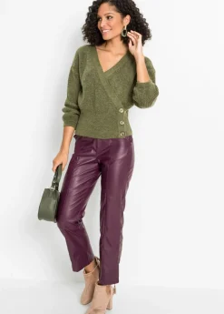 Sale Jersey oversize con aspecto cruzado Mujer Jerséis|Ropa De Punto