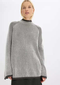Sale Jersey oversize con cuello alto Mujer Jerséis|Ropa De Punto
