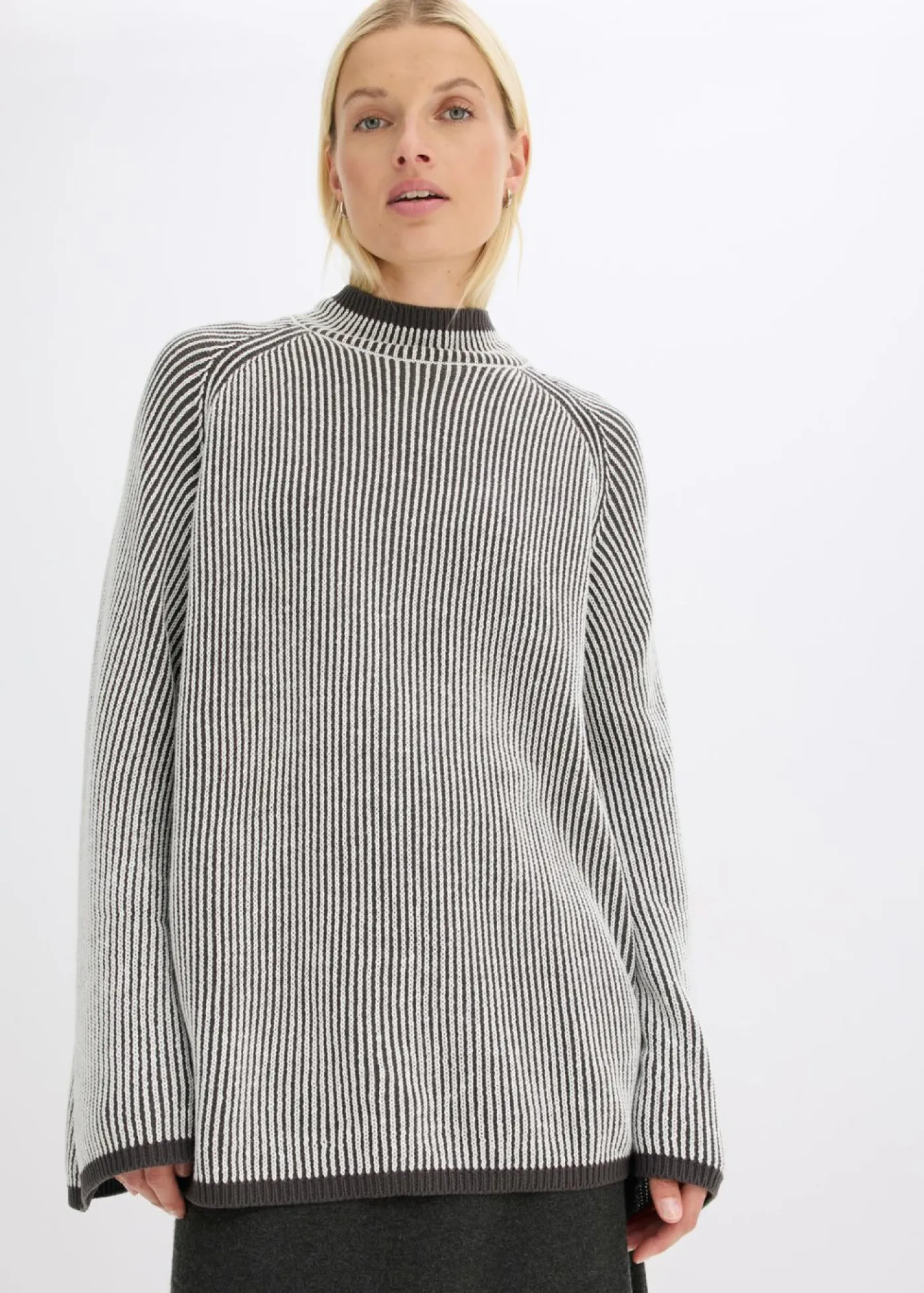 Sale Jersey oversize con cuello alto Mujer Jerséis|Ropa De Punto
