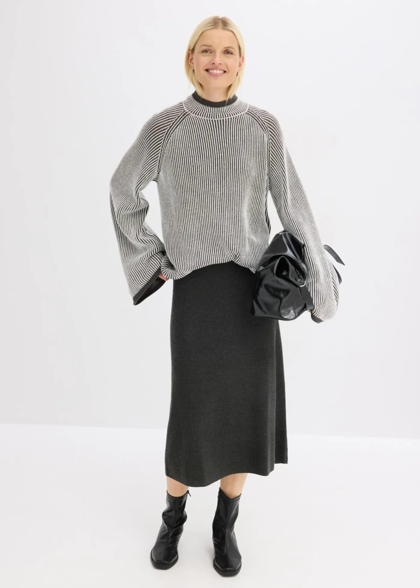 Sale Jersey oversize con cuello alto Mujer Jerséis|Ropa De Punto